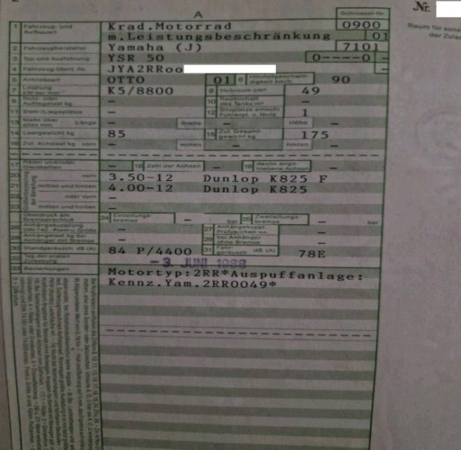 1987 Yamaha YRS 50     49cc Minibike VT756 | Transport | Bromfiets / Motor